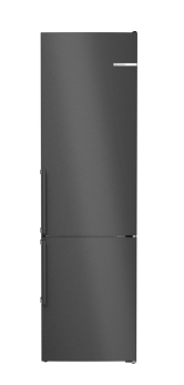 Bosch KGN39OXBT Koelkast - vrijstaand Serie 4 Bottom-Freezer NoFrost Koelk. VitaFresh 260 l, diepvr. 103 l****, Green Collection, Flex Tray, Flex Shelf, 203 x 60 x 66,5 cm Zwart geborsteld staal AntiFingerprint deuren B