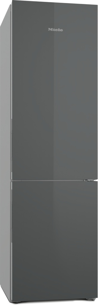 Miele KFN 4898 AD GRGR - Vrijstaande koel- en vriescombinatie - Koel- & vriescombinatie, Grafietgrijs, A, Hoogte 2.010 mm, Hoogte 2.010 mm, FreshTouch, 360 L, 33 dB, NoFrost, DynaCool, PerfectFresh Active, Click2Open, 2 deuren, FlexiLight 2.0, Freeze & Coo