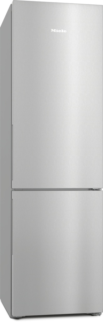 Miele KFN 4395 CD EL Vrijstaande koel- en vriescombinatie - Koel- & vriescombinatie, rvs-look, C, Hoogte 2.010 mm, SensorTouch, 371 L, 35 dBA, NoFrost, DynaCool, DailyFresh, SideOpen, 2 deuren