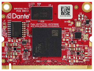 Audac ANM88 Dante™/AES67 networked audio module with 8x8 license for LUNA-U