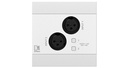 Panneau d'entrée réseau Audac - 2 x XLR + BT 4 CH - NWP220/W