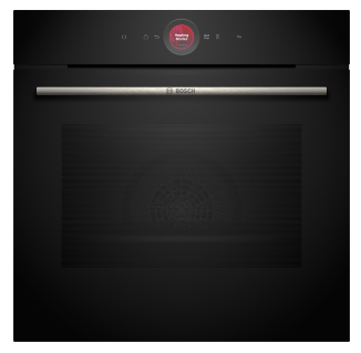 Four Bosch Series 8, Built-in oven, 60 x 60 cm, Black, HBA7741B1