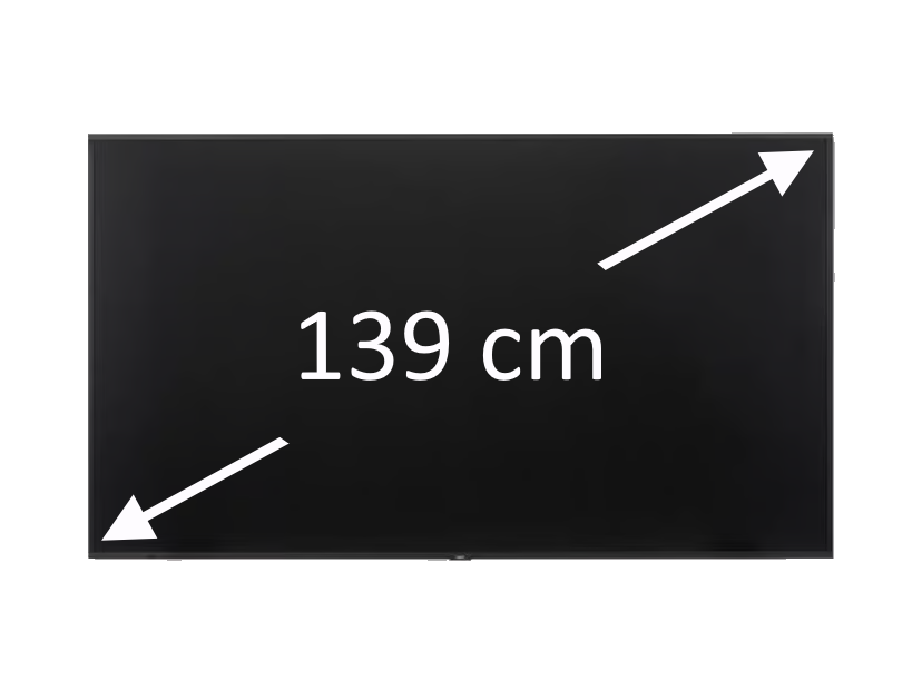 55" Flatscreen (140cm diagonaal)