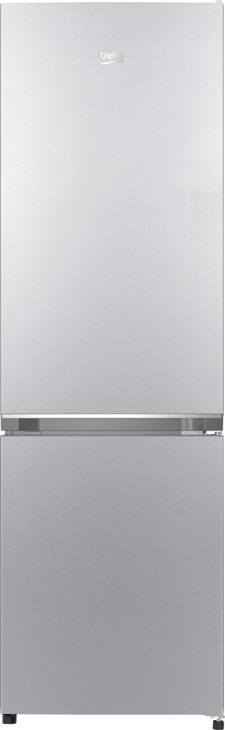 Beko - Energieklasse D Statisch 38 dBA Klimaatklasse N-ST Elektronisch display aan het plafond Tact Inhoud 262 l 187 l koeler 75 l vriezer 1 groentelade 4 legplanken 3 verstelbaar Omkeerbare deur Glazen plank Verlichting LED aan het plafond IJsvak - 1 stuk Eierhouder - 1 stuk 6 eieren 177 x 54 x 55 cm Zilver