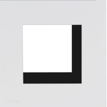 Procab CF45SW - Cover frame single 45 x 45 mm White version