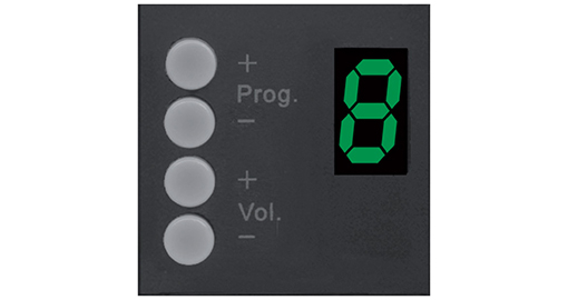 Audac MTX wall panel controller 45 x 45 mm - MWX45/B