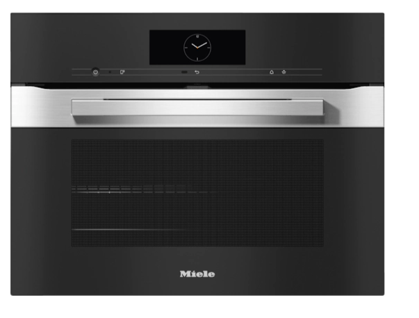 Miele H 7840 BP CS - Inbouwoven - Inbouwoven, CleanSteel, Pureline, A++, 45 CM, 45 CM, Mtouch, Pyrolyse, 49 L, HeteluchtPlus, Intensief bakken, Boven-en onderwarmte, 120 Aut. Prog., WifiConnect, Profi, TasteControl, Crisp, MotionReact, Brilliant Light, Foodview, Draadloze Spijzenthermometer, 2 bakplaten, Flexiclip