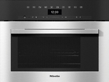 Miele DGM 7340 CS - Stoomoven met microgolf - Stoomoven met microgolf, CleanSteel, Contourline, 45 CM, 45 CM, DirectSensor, 1000 W, 40 L, DualSteam, Ontdooien, Opwarmen, 180 Automatische programma's, WifiConnect, Quick Steam, 40°C-100°