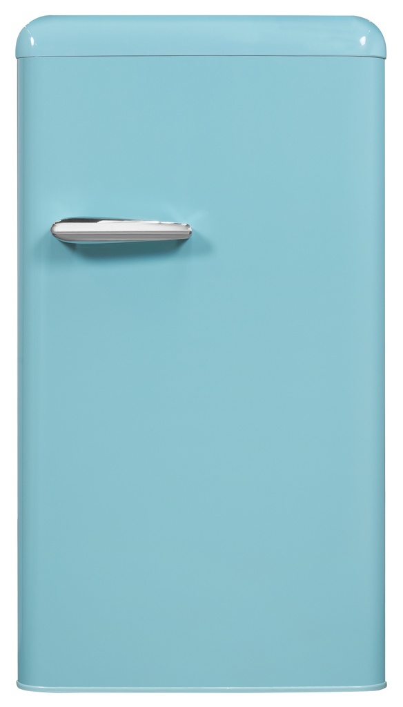 Réfrigérateur Exquisit KOELER RETRO 1 DEURS 94 liter/Licht Blauw RKS100VH160FDB