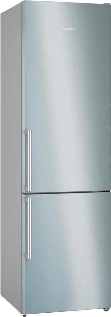 Siemens KG39NEIBT - ExtraKlasse - Koelkast - vrijstaand iQ300 Combi-bottom noFrost Koelk. hyperFresh 260 l, diepvr. 103 l****, externe handgreep, 203x60x66,5cm Geborsteld staal AntiFingerprint deuren B