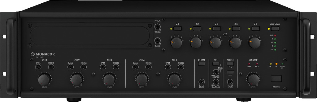 100 V versterker 240 Watt - 5 zone (PA1240)