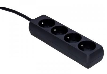 [RENT 220VBLOK] Stekkerblok met snoer 4 x 220V 