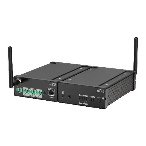 [NIO240] Audac NIO240 Netwerk I/O-mix breakout box Dante™/AES67 4x microfoon-/lijningangen