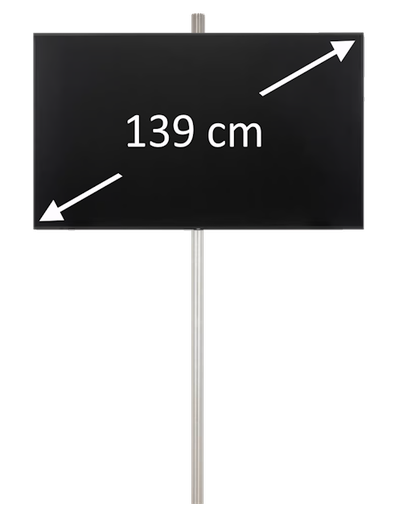 [RENT LCDKIT55] 55" Flatscreen op stand (165cm diagonaal)