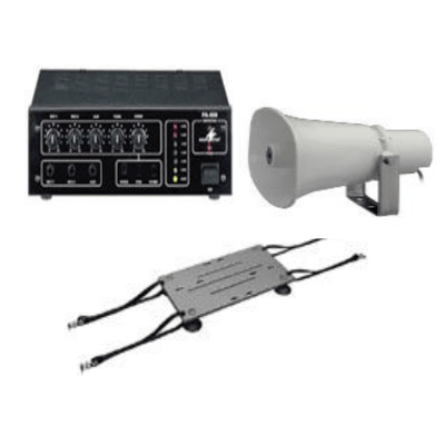 [RENT CARPA001] Auto omroep installatie met dakmontage ( zuignap )