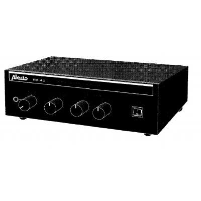 [RENT CARPA002] 100V omroep versterker 40 Watt 'PA-40'