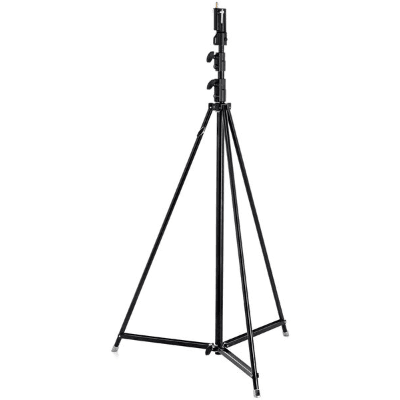 [RENT LIGHTSTAT2] Lichtstatief Manfrotto '111BSU Black' hoogte 3,8m 