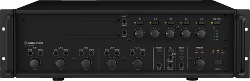 [RENT PA1240] 100 V versterker 240 Watt - 5 zone (PA1240)