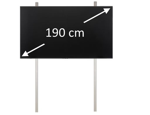 [RENT LCDKIT75] 75" Flatscreen op stand (190cm diagonaal)