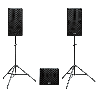 [RENT DISCO3L] DISCO 3L (2x KW152 + 1x KW181 + 2x Luidsprekerstatief)