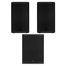[RENT DISCO3L] huur: DISCO 3M (2x 12" Luidspreker + 1x 18" Subwoofer + 2x Luidsprekerstatief)