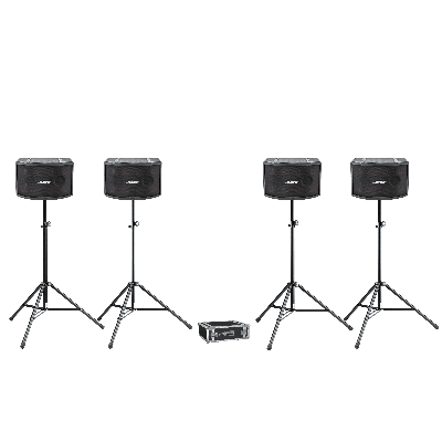 [RENT VOICE4] huur: Bose VOICE 4 (4x 802-III + 4x Luidsprekerstatief + Amprack)